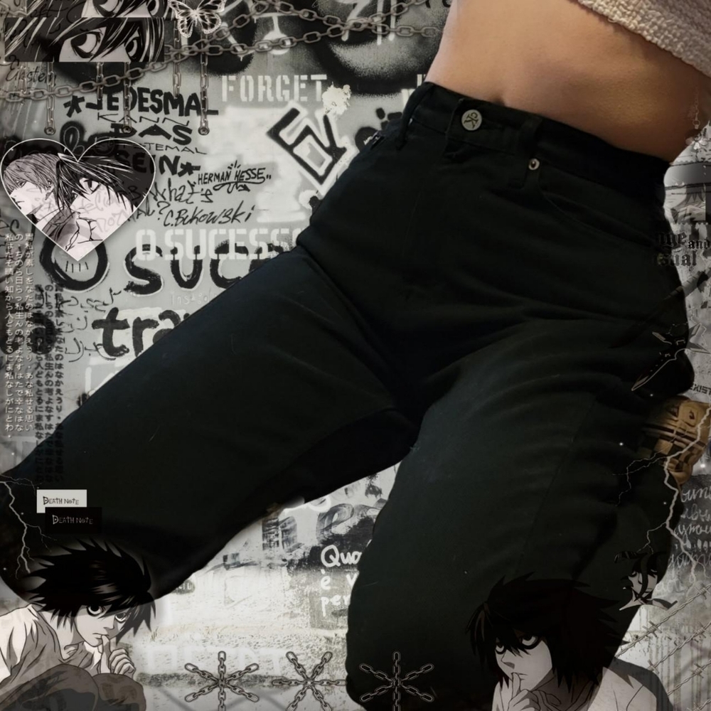 black Calvin Klein jeans with tags